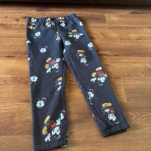 Disney Gray and Red Mickey Mouse Jogger sweatpants in size 8